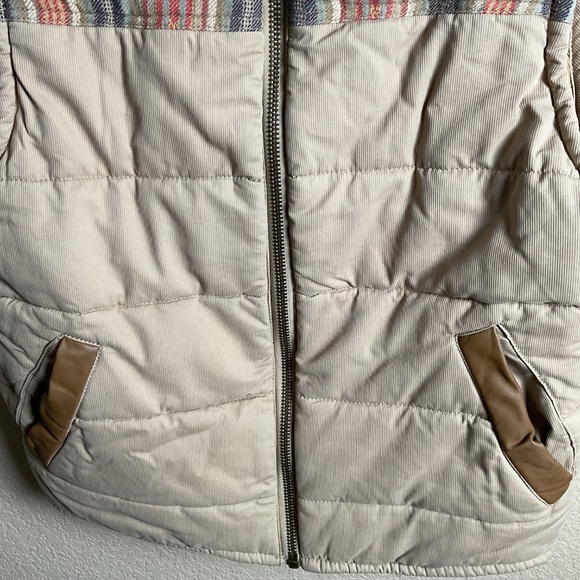 The Territory Ahead Mens Small Tan Quilted Puff Southwestern Print Vest Cotton - Picture 4 of 6